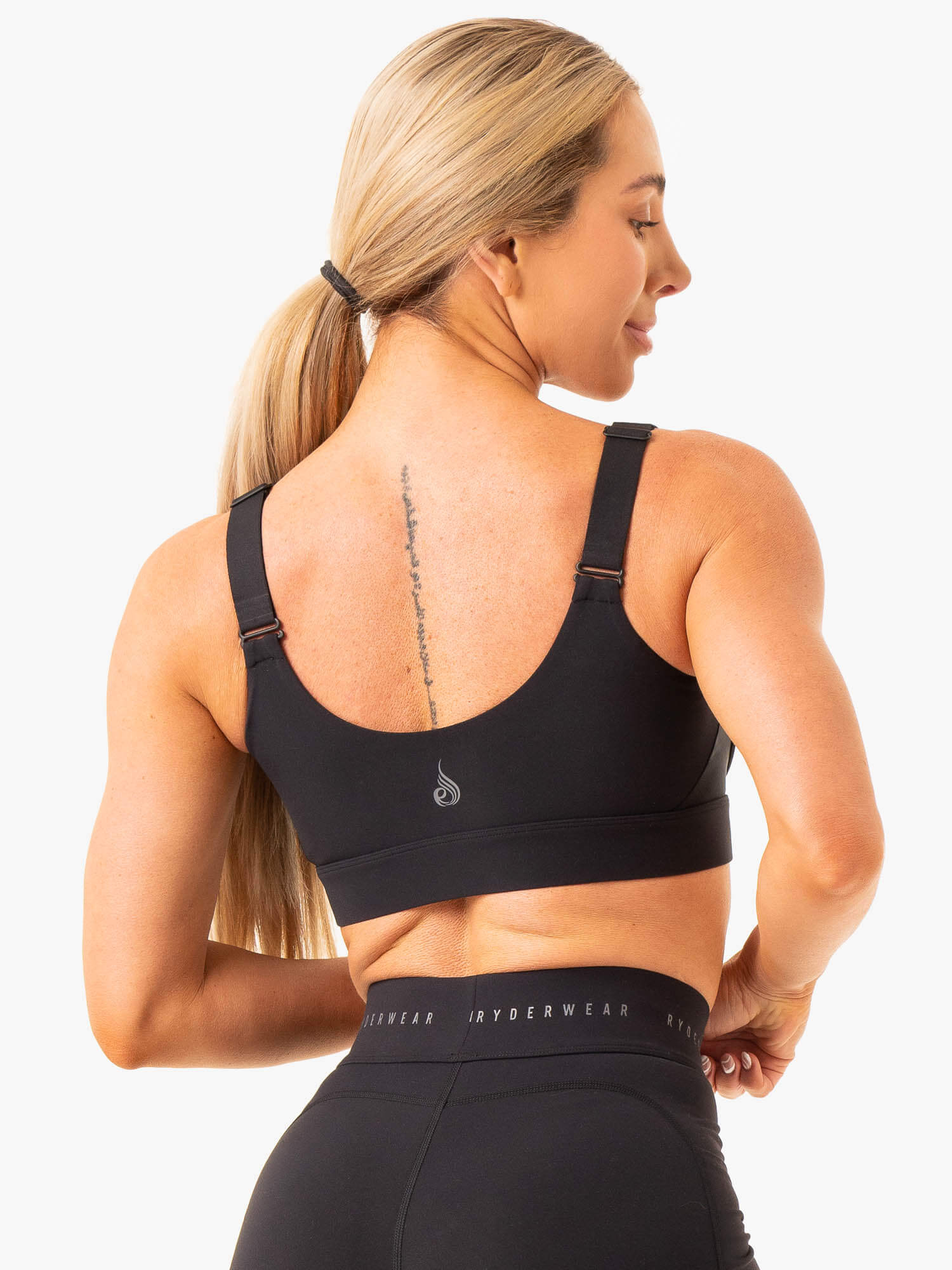 High Impact Sports Bra for Women - Supportive & Breathable Workout Top - Black - Perfect for Running, Gym & High-Intensity Training