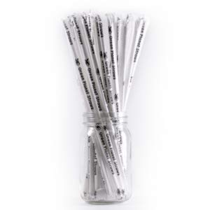 Eco-Friendly Giant White Paper Straws - .248