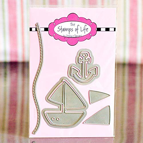 The Stamps of Life Sailboat Dies - Perfect for Card Making, Scrapbooking, DIY Crafts | Create Nautical-Themed Greeting Cards, Scrapbook Pages & Home Decor