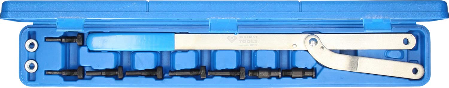 BRILLIANT TOOLS BT595750 Universal Counterhold Set, 11-Piece [Powered by KS TOOLS] - Perfect for Automotive Repair and DIY Projects