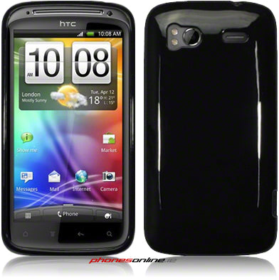 HTC Sensation Gel Case - Solid Black Protective Cover for HTC Sensation Smartphone | Durable & Slim Fit for Everyday Use