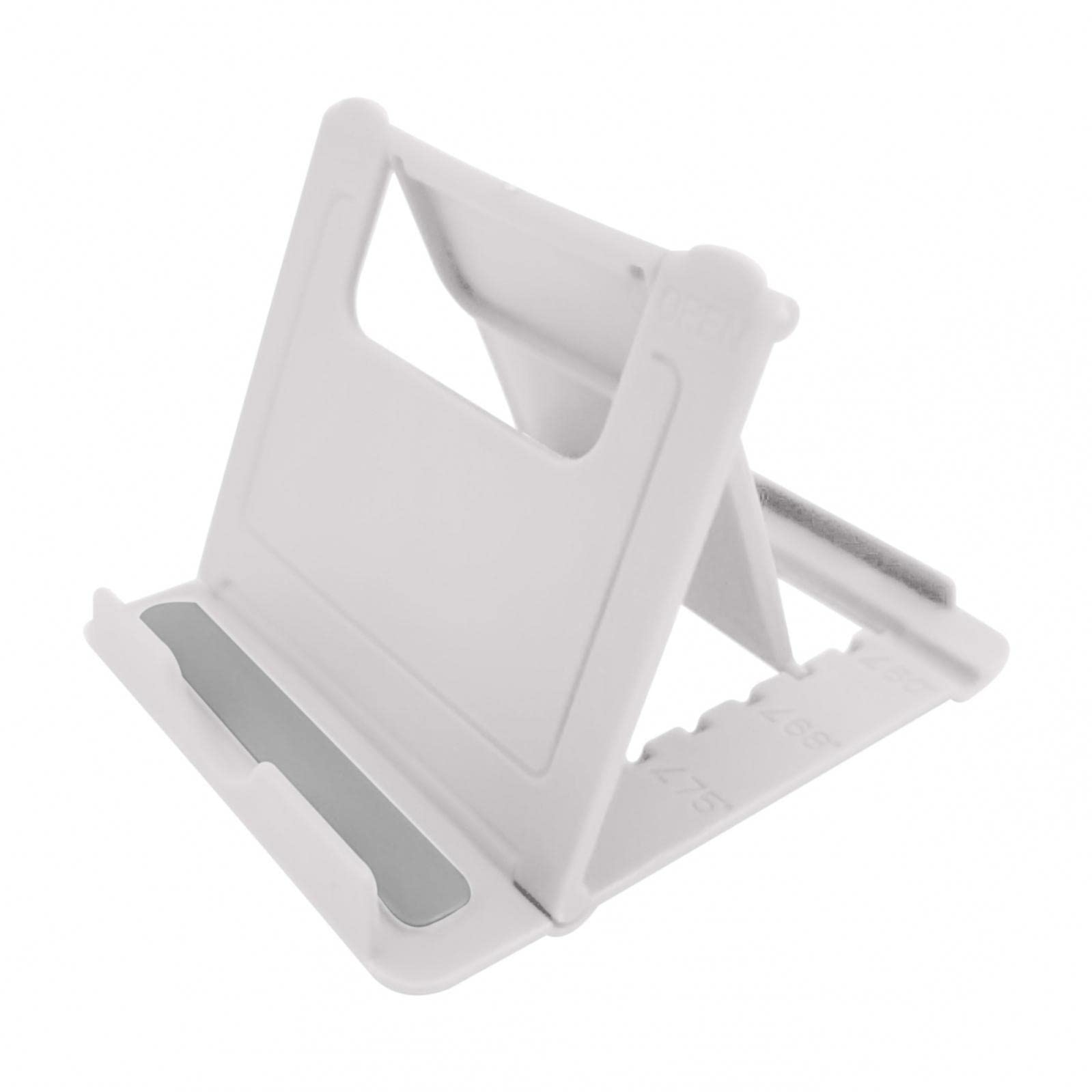 Adjustable Foldable Multi-Angle Universal Cell Phone Stand Holder - Desktop Smartphone Bracket Dock for iPhone, Samsung & All Phones - Perfect for Work, Study, Video Calls & Hands-Free Viewing