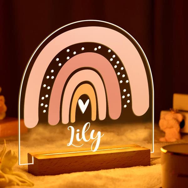 **Personalized 3D Name Night Light - Custom USB Acrylic Lamp for Kids' Bedroom Decor - Unique Gift for Boys, Girls, Sons & Daughters - Perfect for Birthdays, Christmas & Nursery Room Lighting**