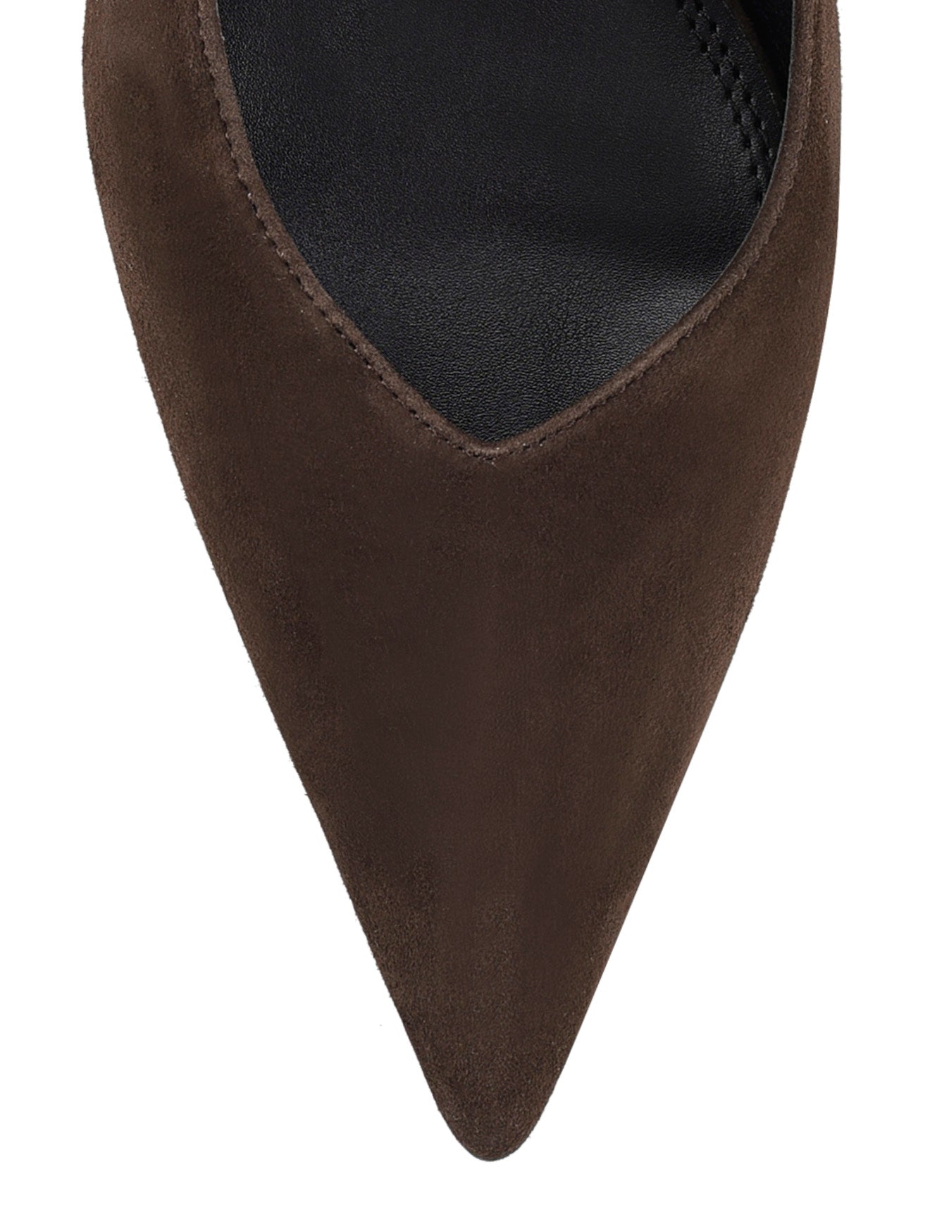 Yory Slingback Kitten Heels - Women's Comfortable Low Block Heel Shoes in Chocolate Brown Suede for Office, Wedding & Casual Wear