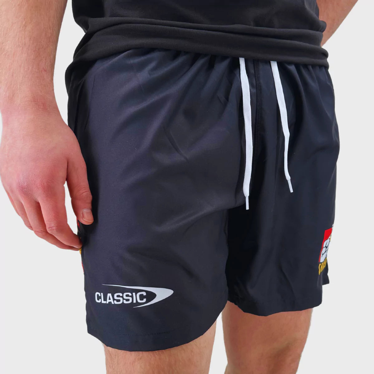 2025 Classic Kansas City Chiefs Super Rugby Performance Gym Shorts - Black | Men's Athletic Training & Casual Wear