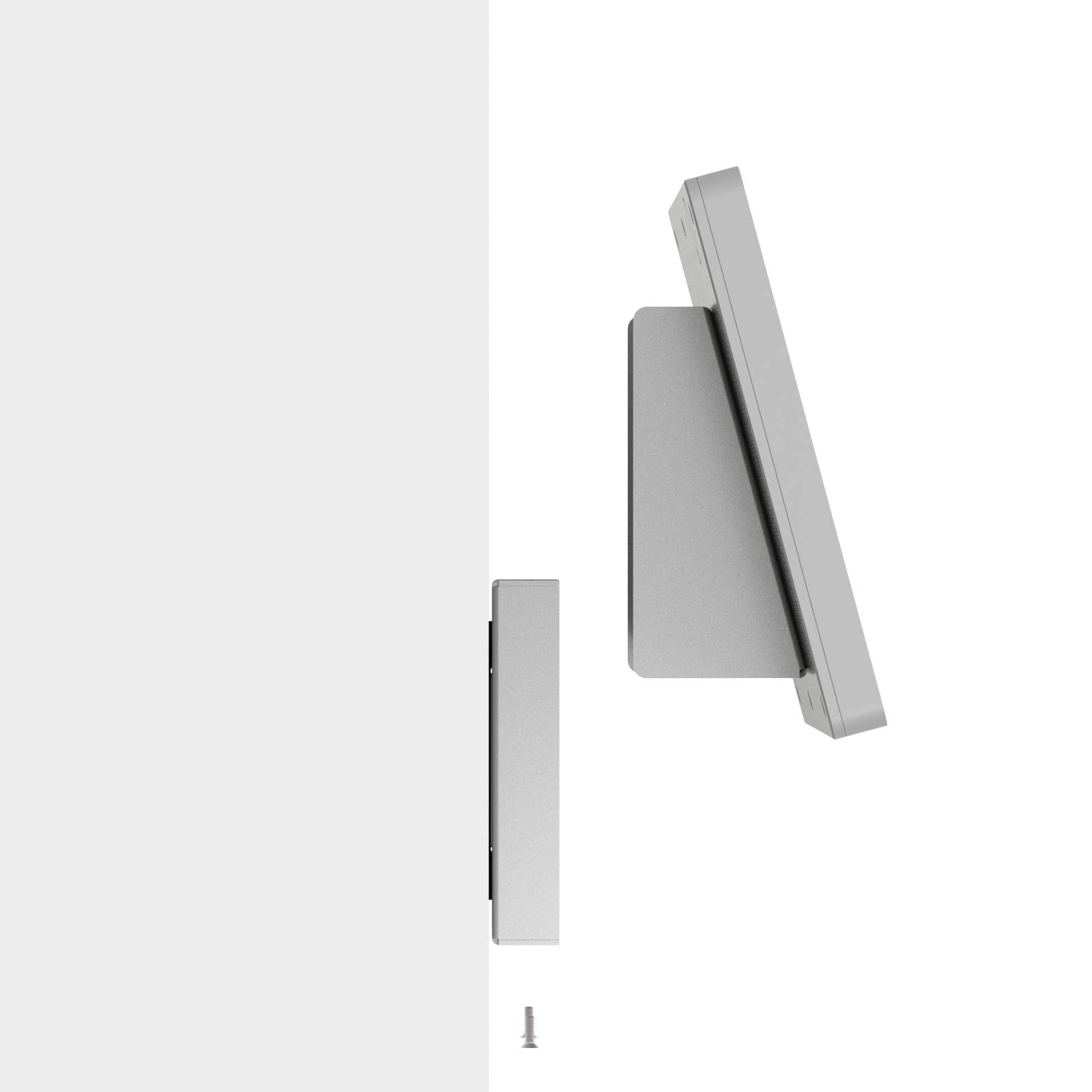 VidaMount Light Grey Wall Mount Enclosure with 15° Fixed Tilt - Compatible with Samsung Galaxy Tab A 10.5 (2018) | Perfect for Home, Office & Retail Display Mounting