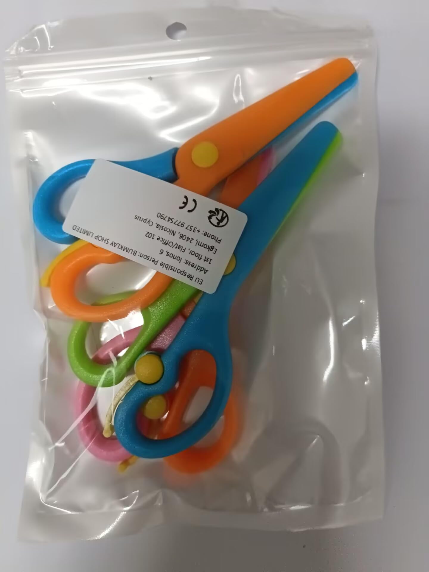 Kids Safety Scissors - 3 Pack Plastic Blades for Arts & Crafts, Left & Right Handed Use - Safe Rounded Tips for School Projects, DIY, and Paper Cutting