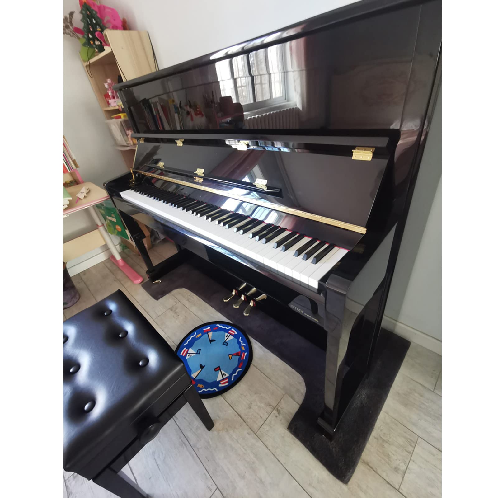 Premium 20mm Thick Upright Piano Soundproof Rug - Non-Slip Acoustic Mat for Noise Reduction (21.6