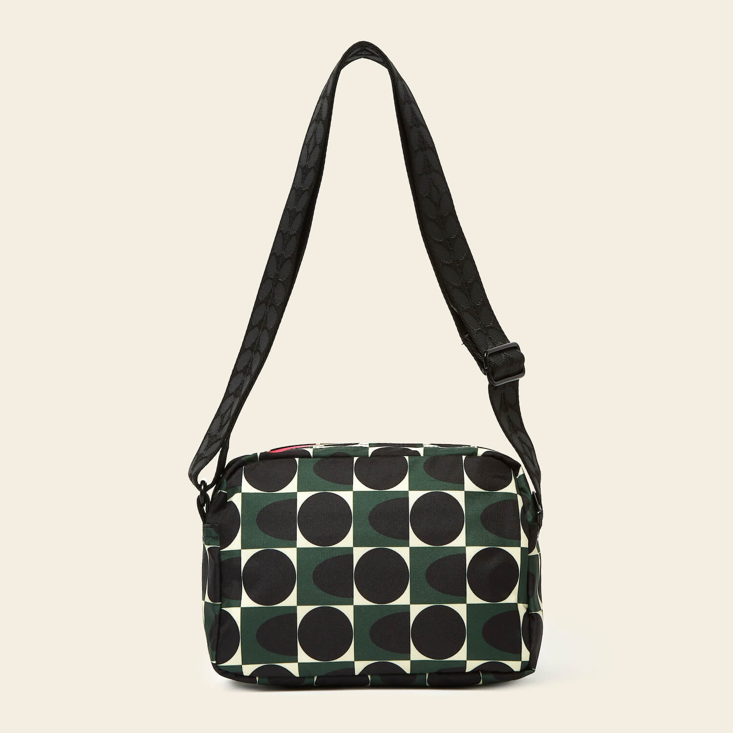 Angle Camera Bag - Waterproof DSLR Shoulder Bag for Travel & Hiking - Spot Square Forest Design for Outdoor Photography