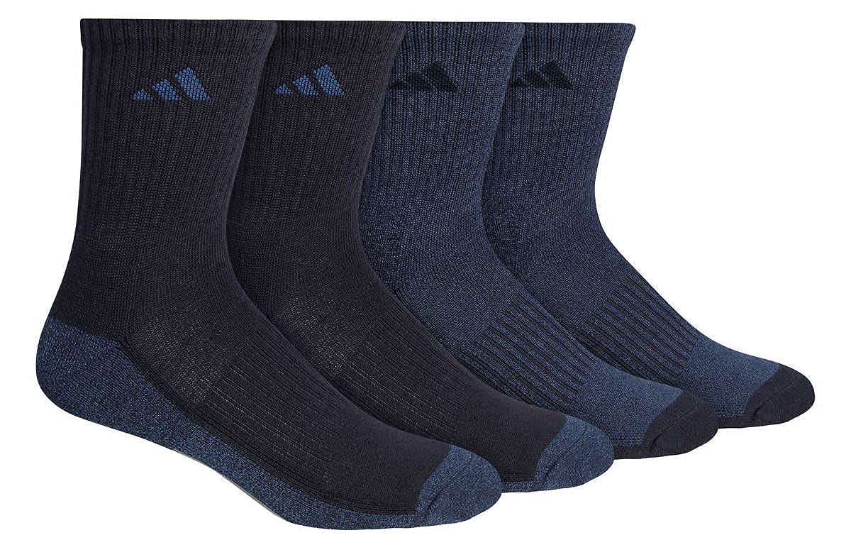 adidas Men's Performance High Quarter Socks 4-Pack - Moisture Wicking Athletic Socks for Running, Basketball & Workout - Comfortable Sports Socks for Active Lifestyle