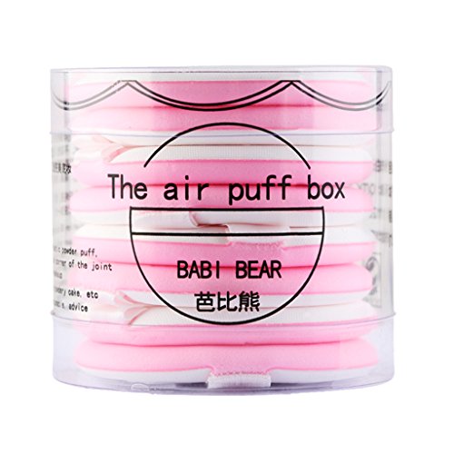SDENSHI 8PCS Air Cushion Puff - Soft Makeup Sponge for Flawless Foundation - Pink