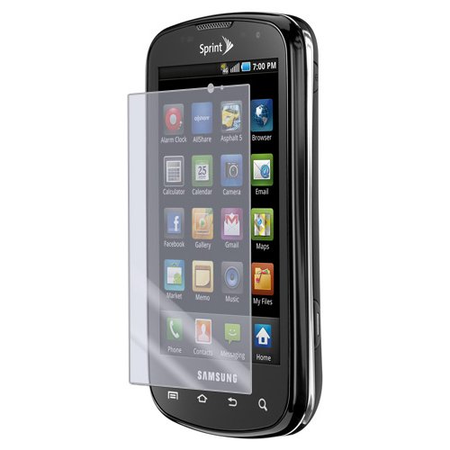 Amzer Super Clear Screen Protector for Samsung Epic 4G - Anti-Scratch, Bubble-Free, HD Clarity with Free Cleaning Kit | Perfect for Work, Gaming & Outdoor Use