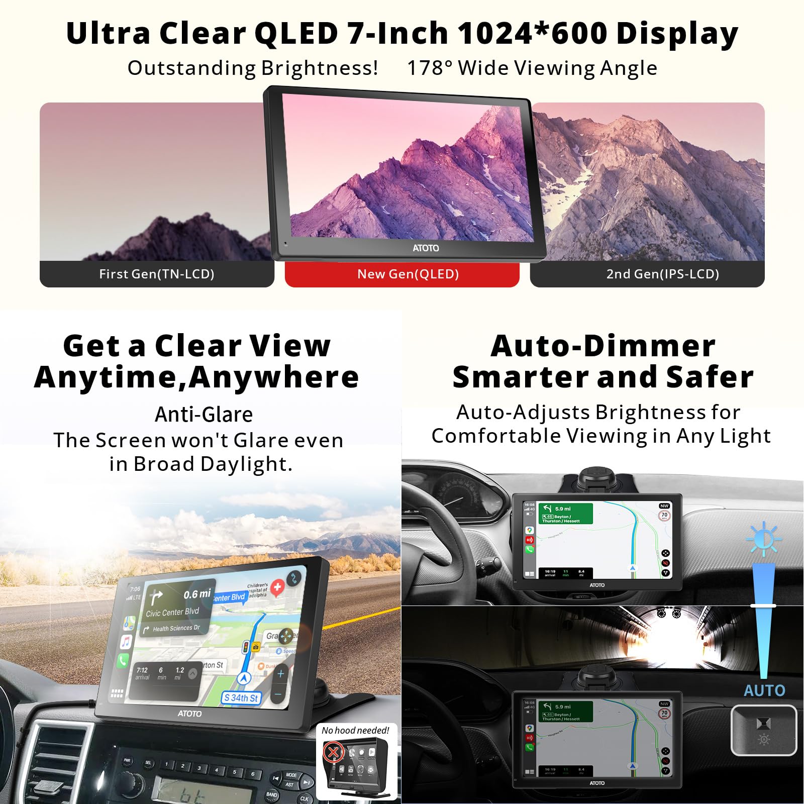 ATOTO P9 Portable GPS Navigation System - 7