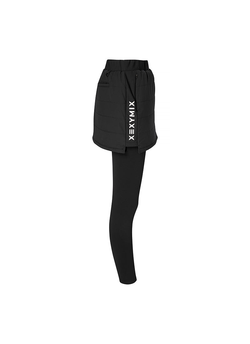 Black Label 360N Padded Skirt Napping Leggings - High Waist Yoga Pants for Women, Comfortable Workout & Lounge Wear, Perfect for Yoga, Running, Gym and Casual Outfits
