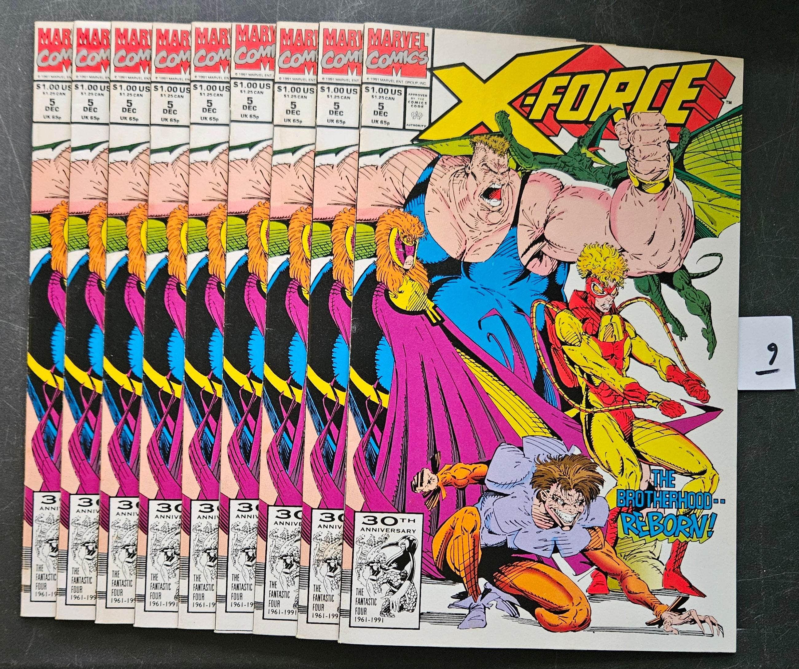 X-Force: The Brotherhood Reborn #5 - December 1991 Marvel Comics | Collectible Vintage Comic Book for Superhero Fans & Comic Collectors | Perfect for Display, Gifts & Investment