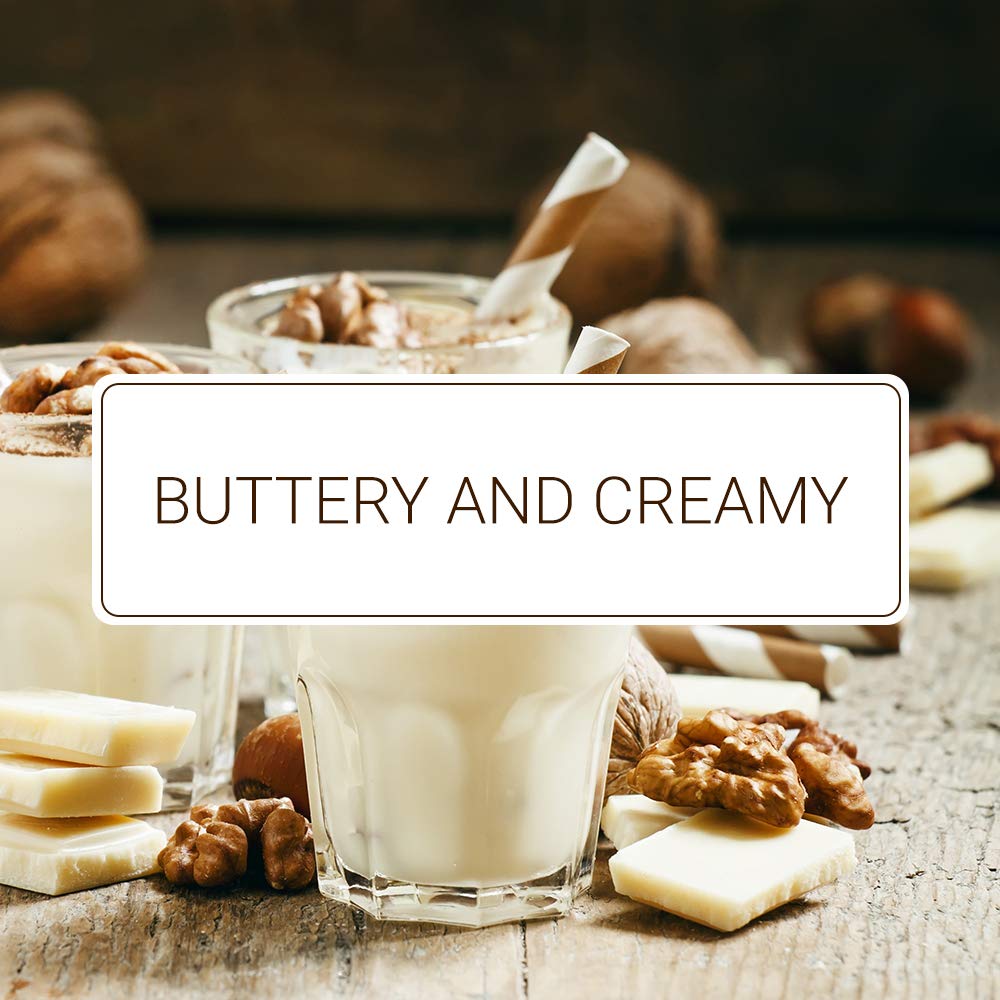 Monin Gourmet White Chocolate Sauce - Creamy, Buttery & Gluten-Free (12oz) | Perfect for Desserts, Coffee, Hot Cocoa & Baking | Non-GMO Premium Dessert Topping