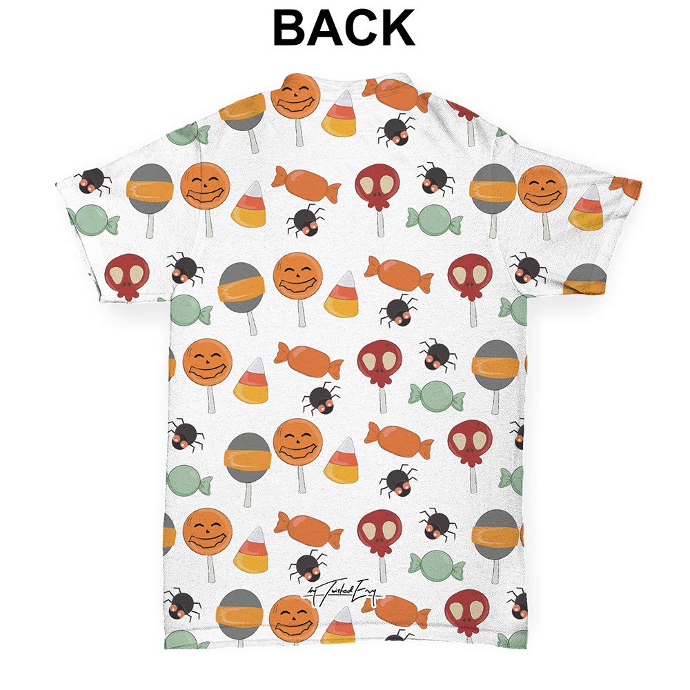 TWISTED ENVY Baby T-Shirts for Halloween - Cute Candy Print Cotton Toddler Tops for Boys & Girls | Perfect for Halloween Costumes, Trick or Treating & Photo Shoots