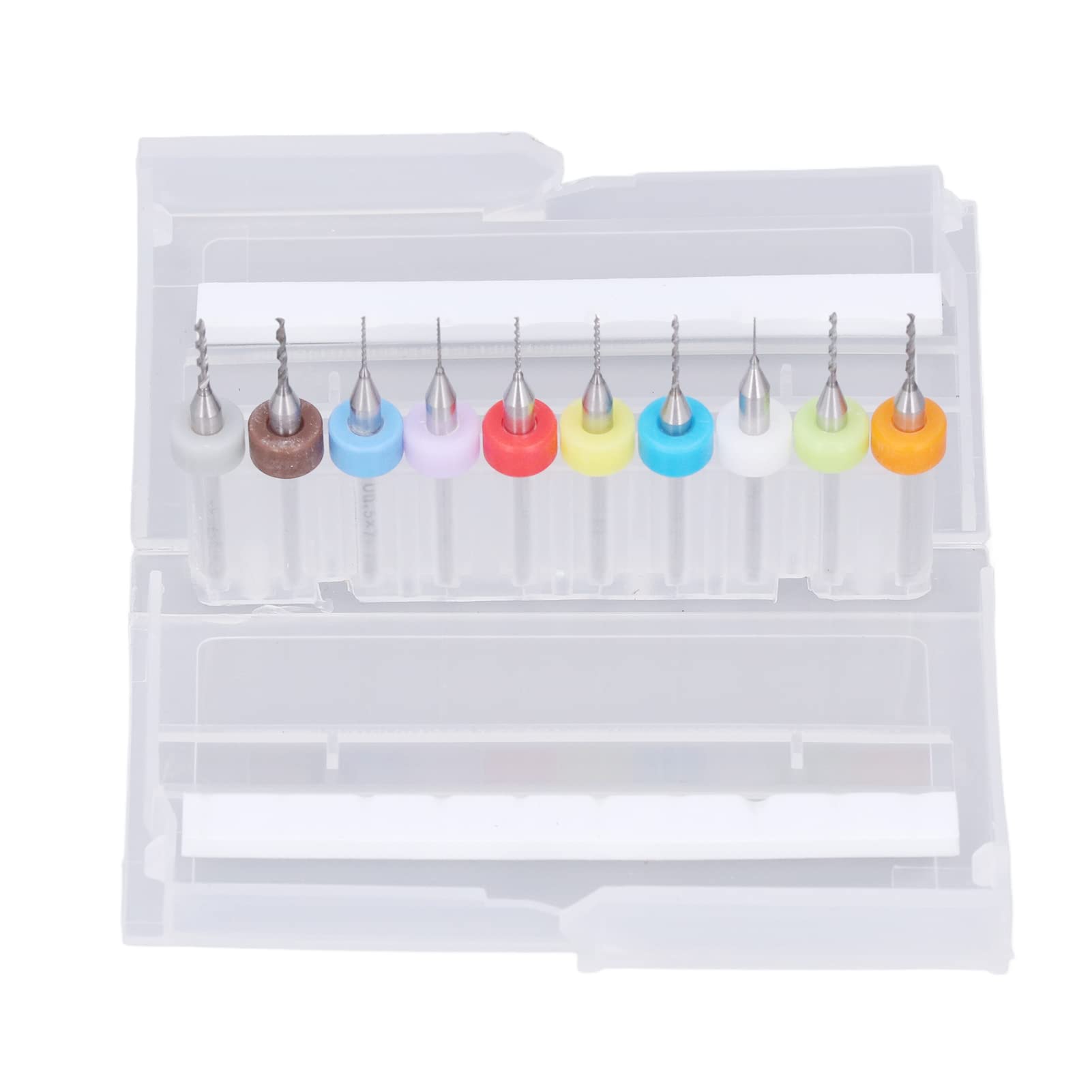 10Pcs Tungsten Carbide Mini Drill Bit Set - High-Speed Rotary Tool Bits for Fast Drilling, Printer Nozzle Cleaning & Precision DIY Projects | Perfect for Jewelry Making, PCB Repair & Small Craft Work