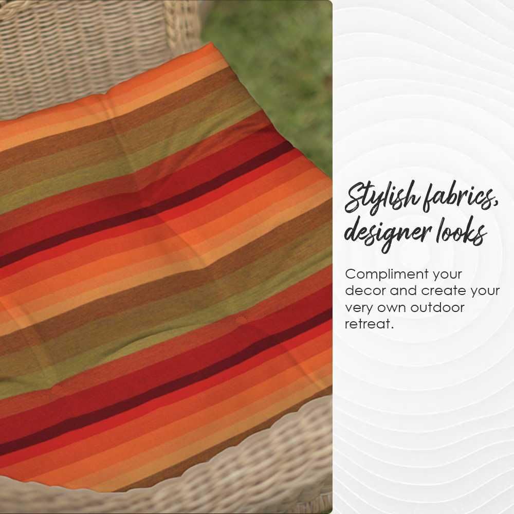 RSH DECOR: 3-Piece All-Weather Wicker Cushion Set - 41”x19