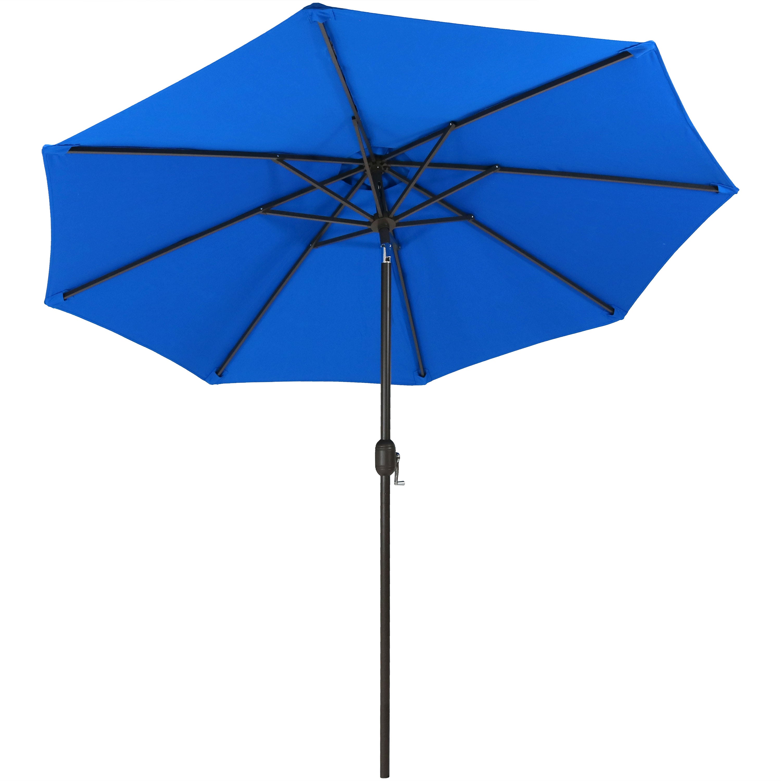 Sunnydaze 9-Foot Aluminum Patio Umbrella with Auto Tilt & Crank - Waterproof Sunbrella Fabric for Outdoor Dining, Poolside, and Garden Shade