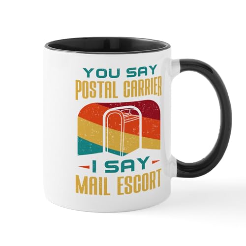 White/Black Inside - Postal Worker Funny Mailman Saying Deliver Ma Mugs