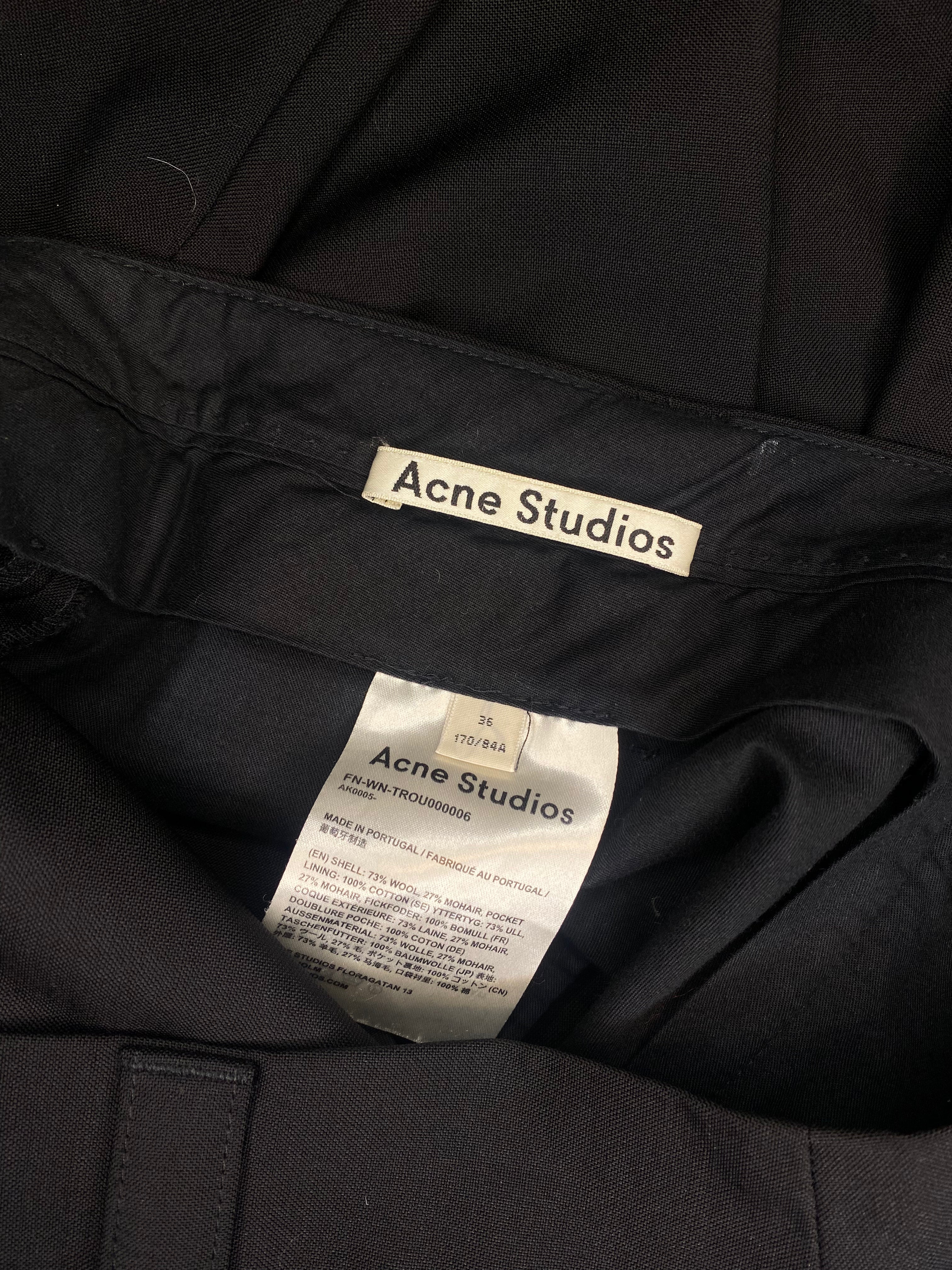 Acne Black Trousers - No Tag - Stylish and Comfortable Pants for Casual Wear, Office, and Night Out