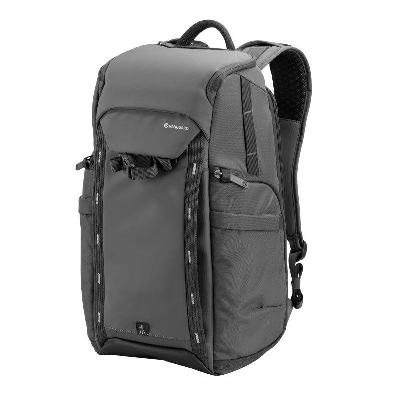 VEO Adaptor R48 Gray Camera Backpack with USB Charging Port & Rear Access - Waterproof DSLR Bag for Photographers, Travel & Outdoor Adventures