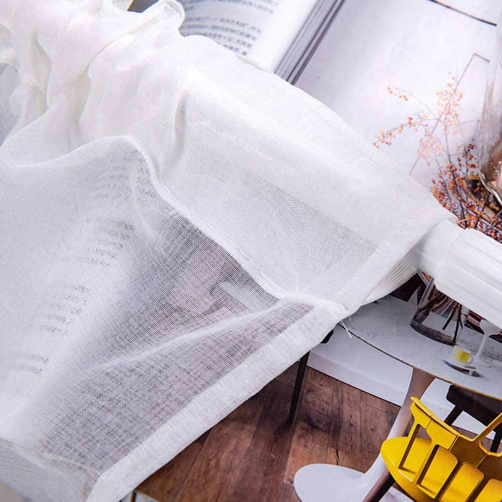 Demeras Short Kitchen Curtains - Elegant, Exquisite & Modern Window Treatment for Cozy Home Decor | Perfect for Kitchens, Bathrooms & Small Windows