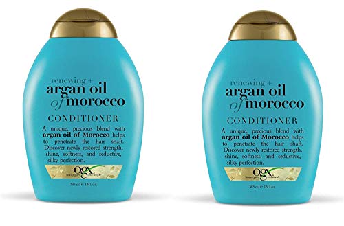 OGX Renewing Argan Oil of Morocco Hydrating Hair Conditioner Combo - 13.5 fl oz | Sulfate & Paraben Free, Moisturizes & Strengthens Dry, Damaged Hair | Perfect for Daily Use, Salon-Quality Results at Home