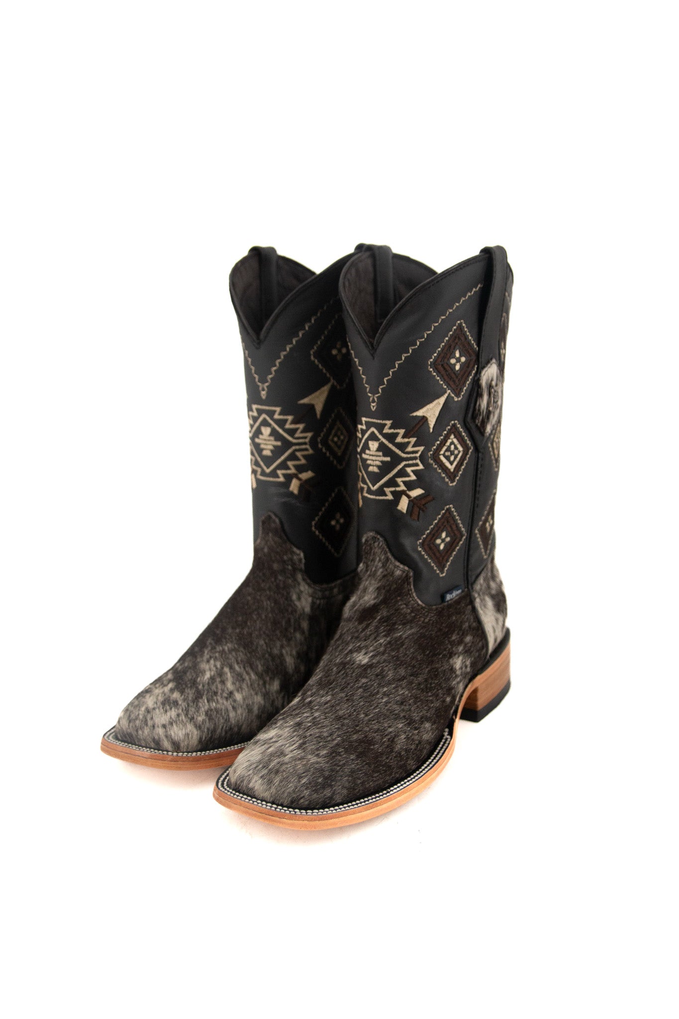 **Men's Genuine Cowhide Square Toe Cowboy Boots - Size 6 (Box S2) - Western Style, Durable & Comfortable for Rodeo, Country Dancing & Casual Wear**