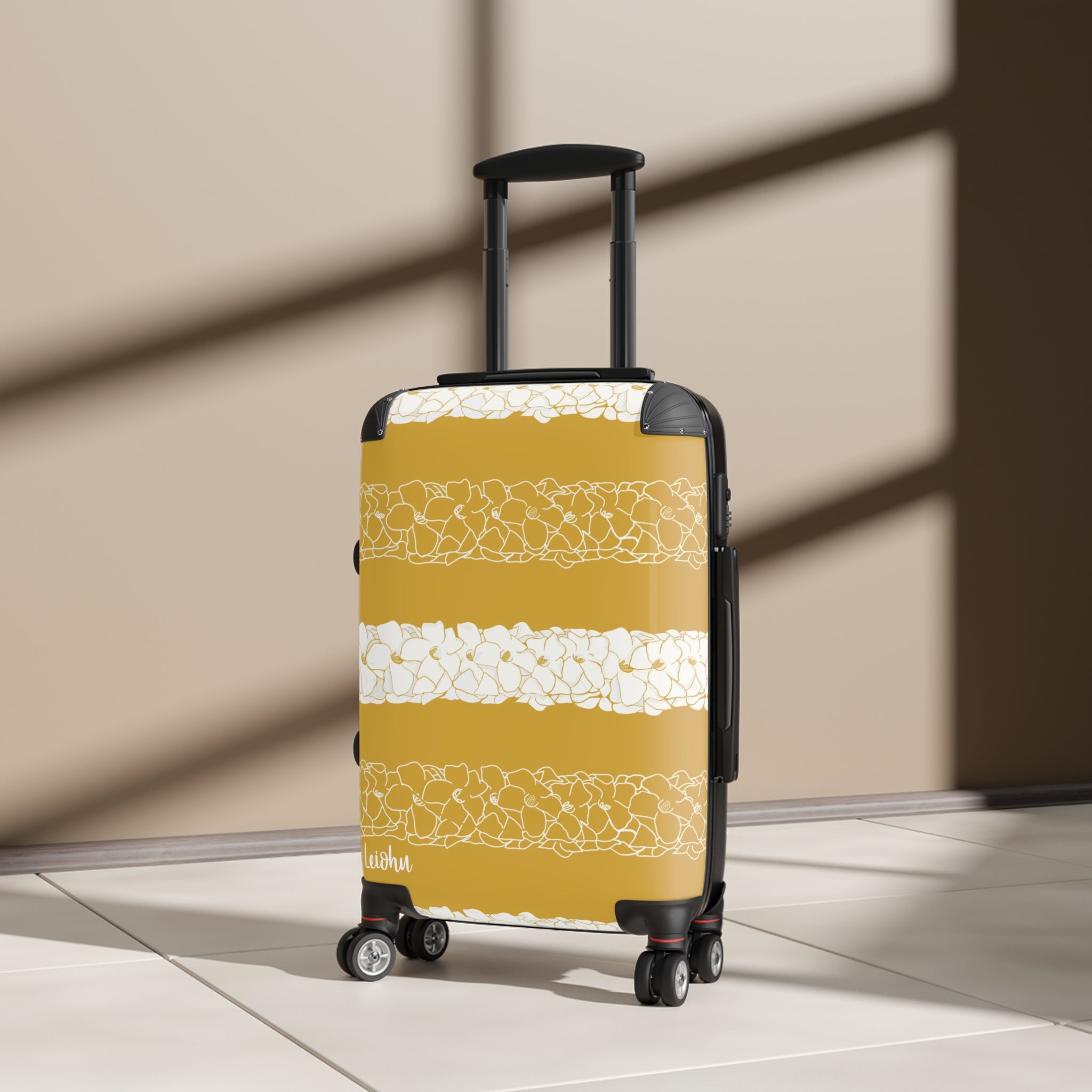 Double Puakenikeni Cabin Suitcase - Lightweight Expandable Carry-On Luggage with 360° Spinner Wheels for Travel, Business Trips & Weekend Getaways