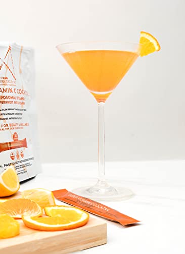Dr. Nigma Super Vitamin C Cocktail Powder Packets - Immune Support & Collagen Booster with Zinc & Superfruits (30 Count) | Daily Wellness Drink for Energy & Skin Health