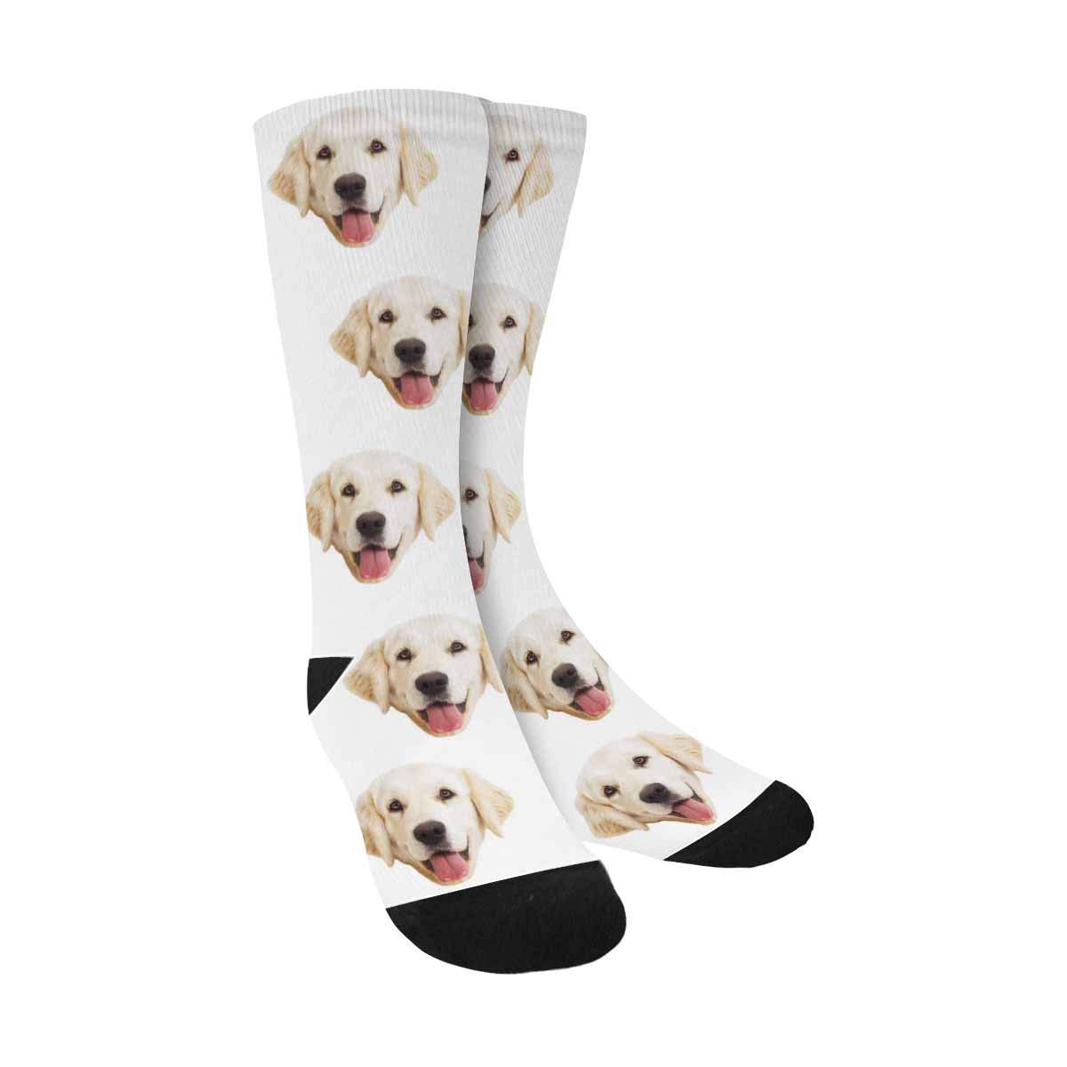 Custom Photo Socks - Personalized Pet Dog Face Crew Socks for Men & Women | Unique Gift Idea for Birthday, Anniversary & Couples Matching Socks