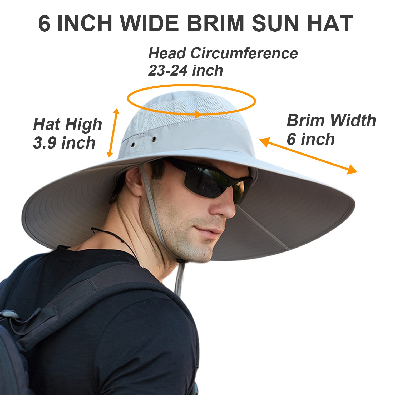 UV Protection Wide Brim Sun Hat for Men & Women - Breathable Summer Hat for Fishing, Hiking, Gardening & Beach Activities - Outdoor Sun Shield for All-Day Comfort