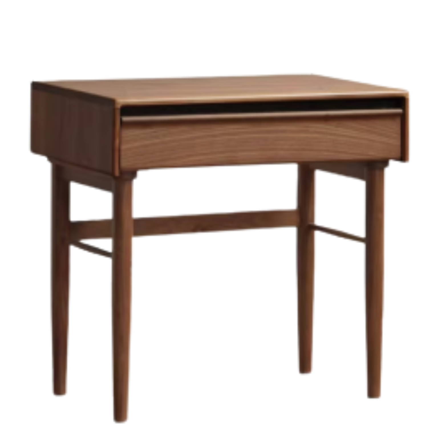Luxury Black Walnut Solid Wood Vanity Dressing Table with Mirror - Perfect for Bedroom, Makeup & Beauty Organization