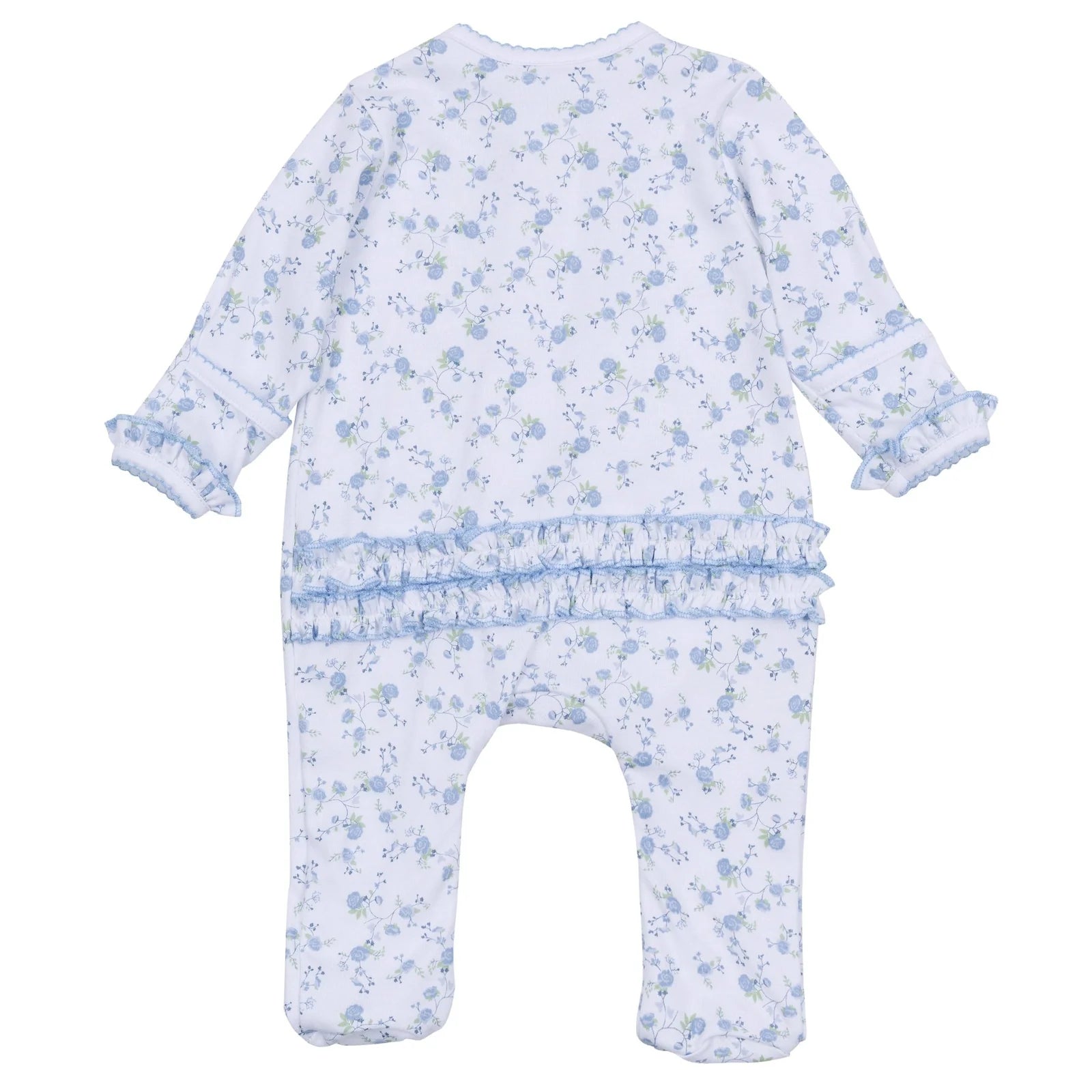 Skylar's Classics Printed Zipper Footie Pajamas for Baby Girls & Boys - Soft Cotton One-Piece Sleepwear with Non-Slip Grips - Perfect for Nursery, Bedtime & Playtime