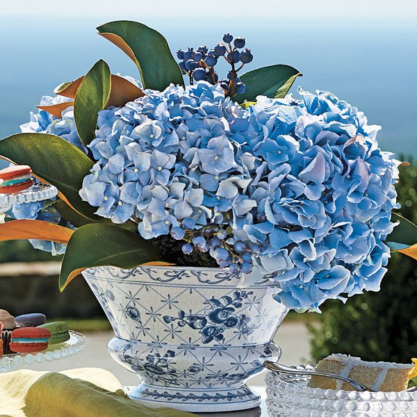 Beautiful Hydrangea and Blueberry Floral Arrangement - Perfect for Home Decor, Weddings & Special Events