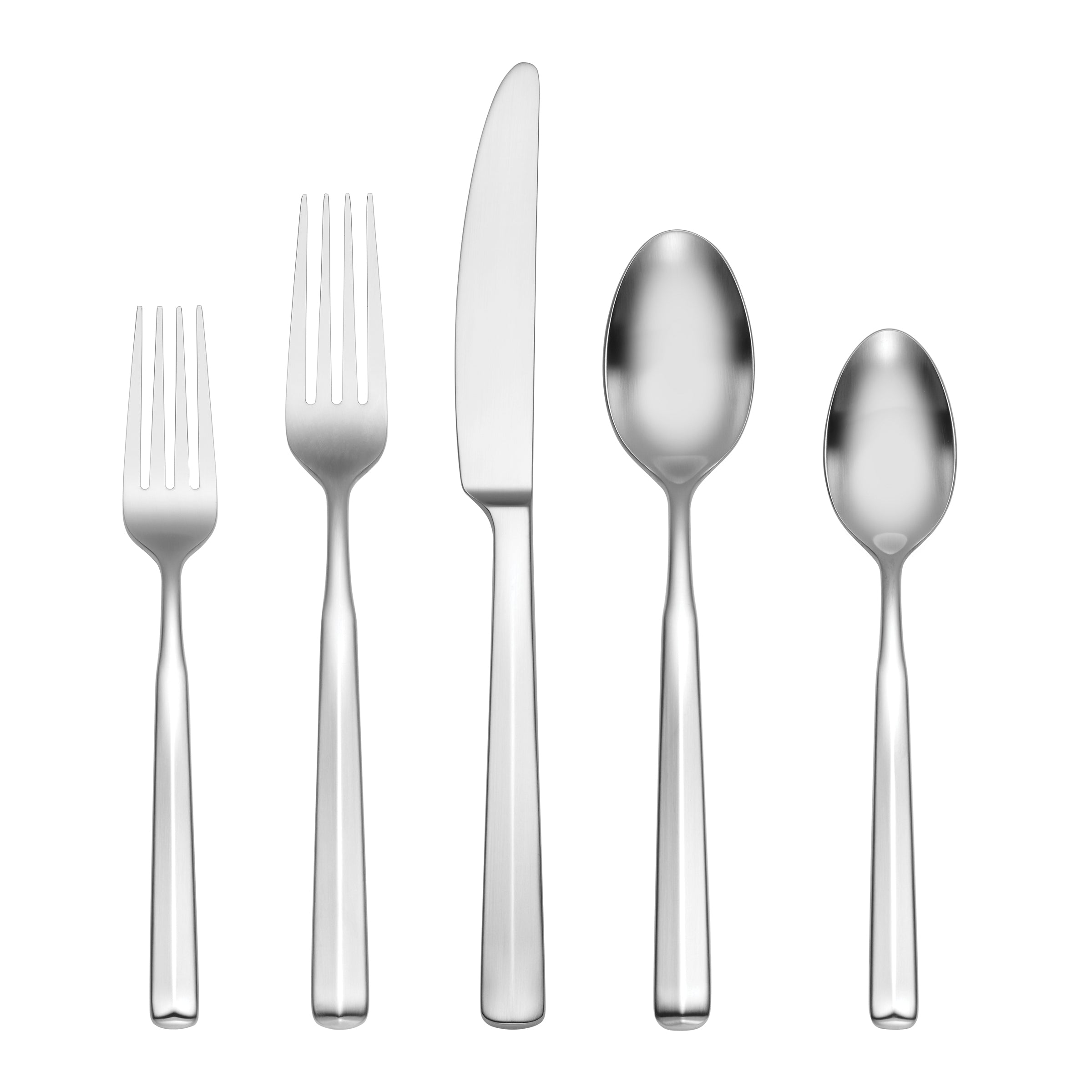Ryder Satin 20-Piece Flatware Set - Stainless Steel Silverware Set for 4 People - Elegant Dining Utensils for Everyday Use, Dinner Parties & Special Occasions
