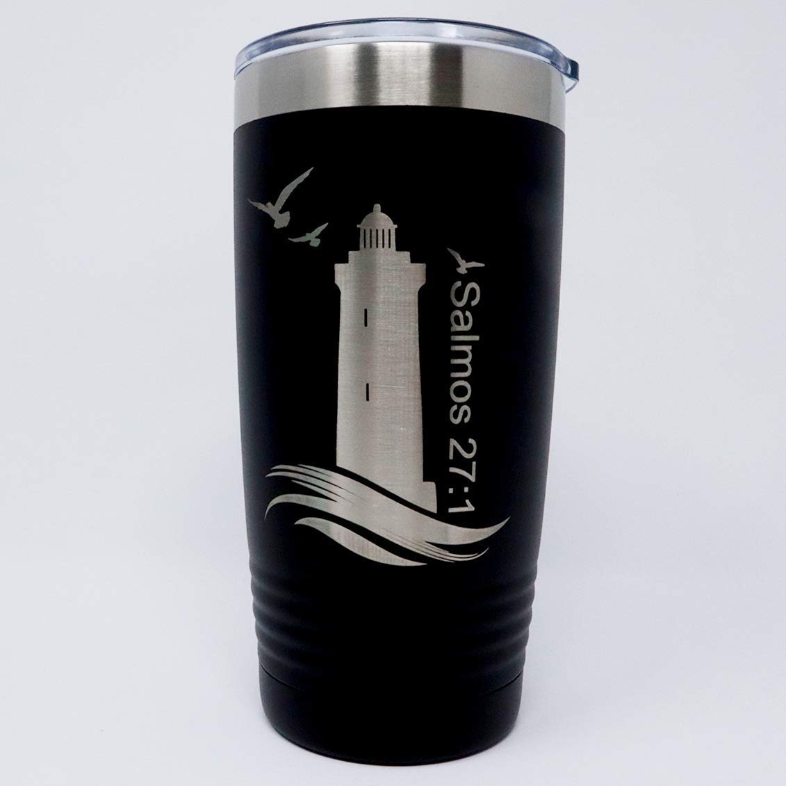 Personalized Engraved 20 oz Stainless Steel Tumbler with Lid - Custom Name Insulated Travel Mug for Coffee, Tea & Cold Drinks - Perfect for Office, Gym, Camping & Outdoor Activities