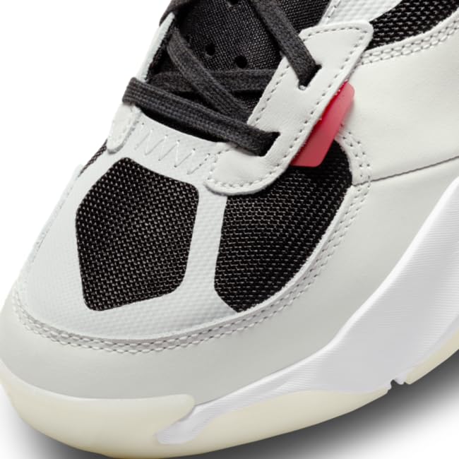 Nike Jordan Air 200E Men's Basketball Sneakers - Summit White/University Red - Size 9.5 - Lightweight Cushioned Shoes for Running, Training & Streetwear Fashion