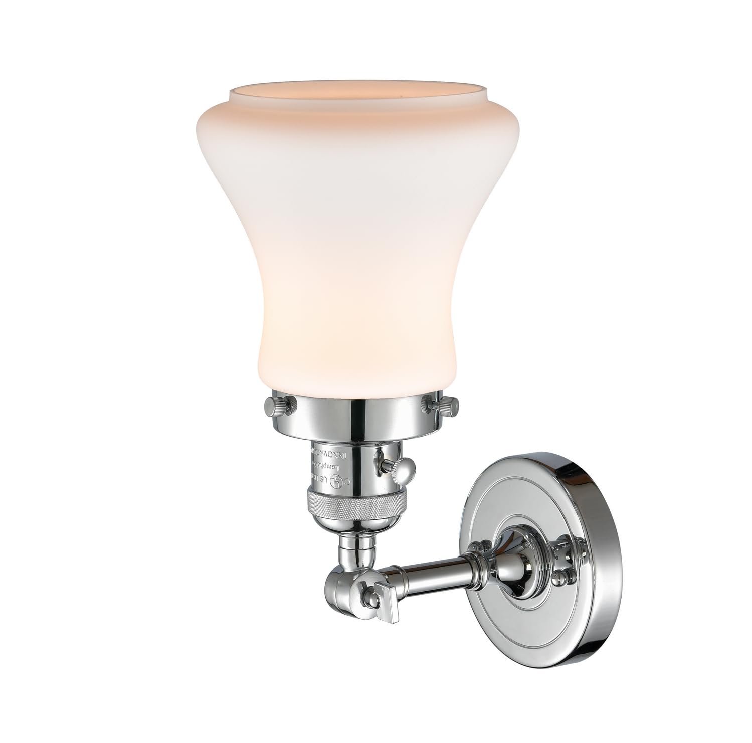 Innovations 203SW-PC-G191 Modern 1-Light Wall Sconce with High/Low/Off Switch in Polished Chrome Finish - Perfect for Bedroom, Hallway, and Living Room Lighting
