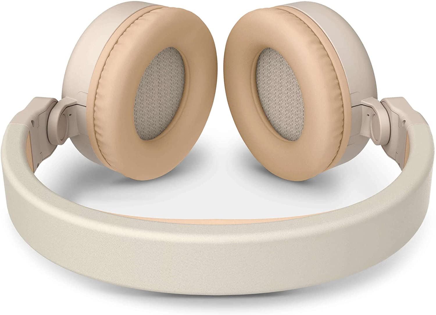 Energy Sistem Wireless Bluetooth Headphones 2 - Beige Over-Ear Headphones with Noise Cancelling, 30H Playtime for Home, Office & Travel (Model 445622)
