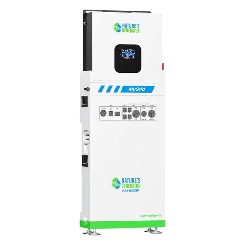 Natures Generator MyGrid 10K Solar Power System with 4 x 410W Rigid Solar Panels | Off-Grid Energy Solution for Home, RV & Emergency Backup