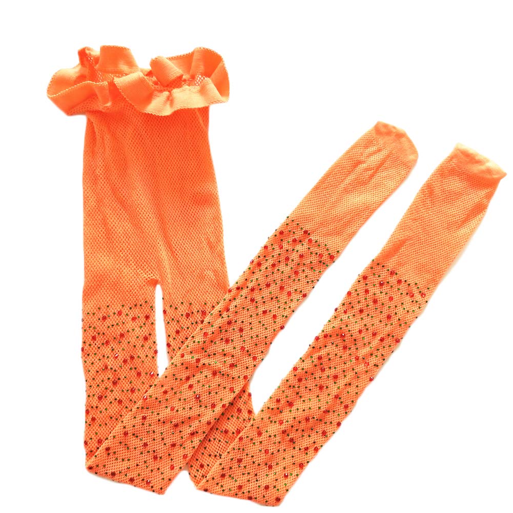 Sparkle Crystal Rhinestone Mesh Glitter Fishnet Stockings for Toddler Girls - Perfect for Dance Recitals, Birthday Parties & Dress-Up Play