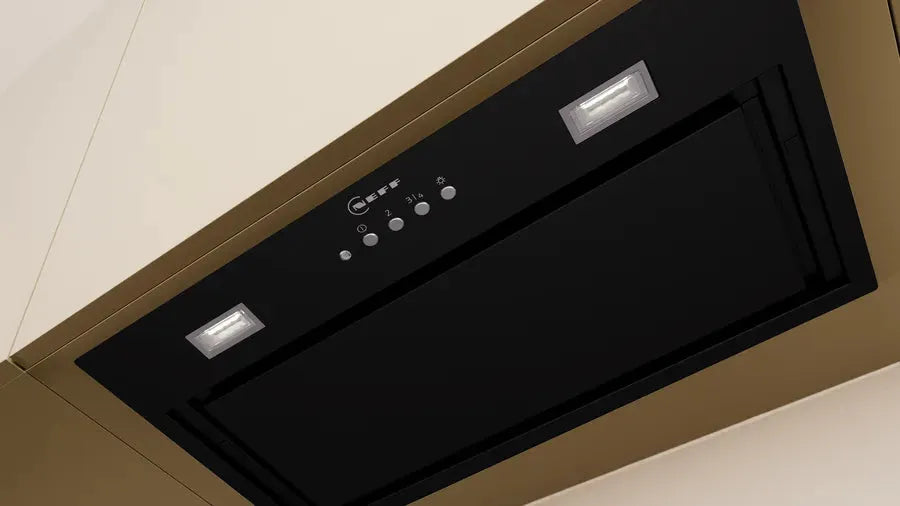 Neff 52cm Integrated Range Hood in Black - N70 D54NAC1S0A | Modern Kitchen Appliance for Efficient Cooking & Smoke Extraction