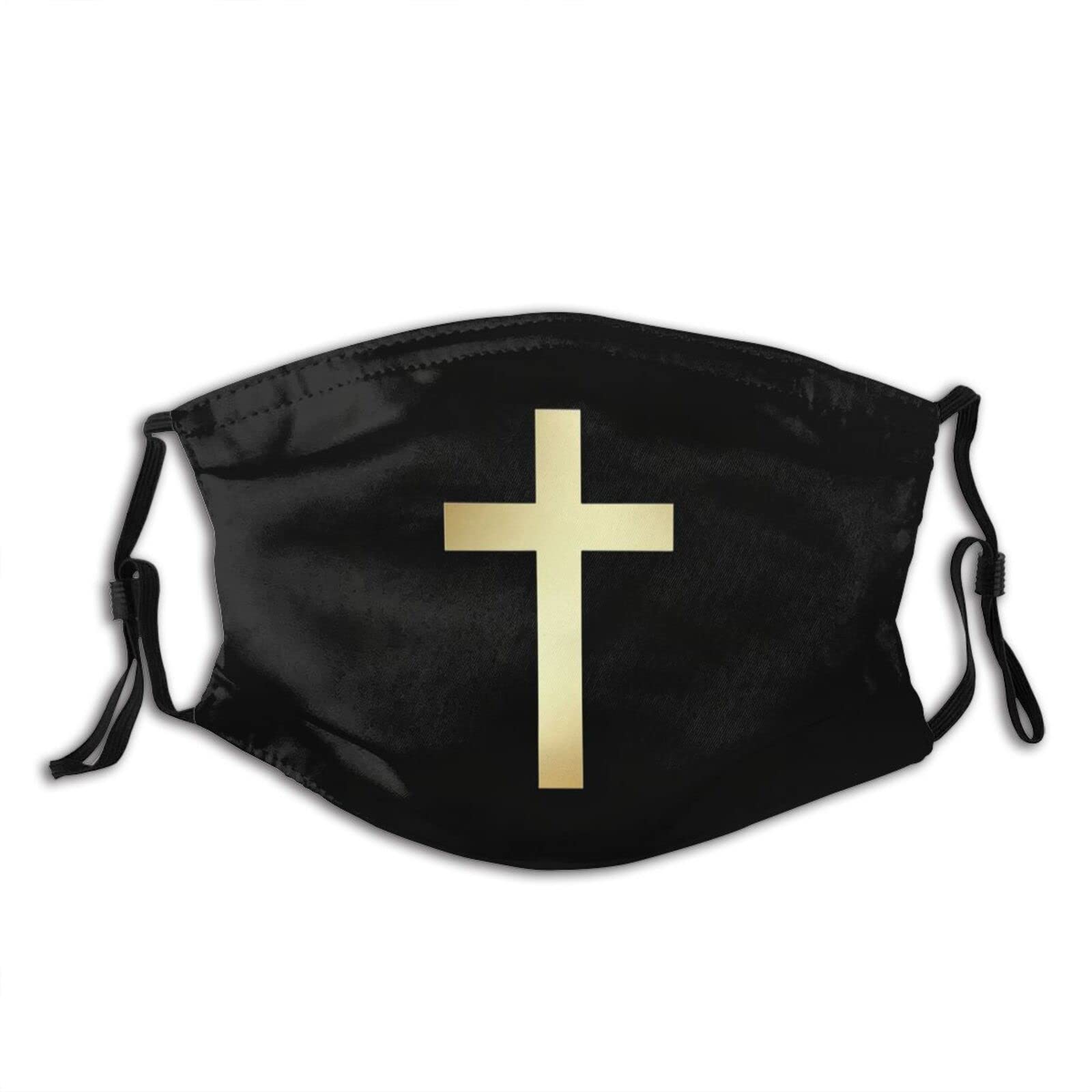 Jesus Is Calling Christian Washable Reusable Face Mask - Adult Black Balaclava with 2 Filters - Funny Design for Church, Prayer & Daily Protection