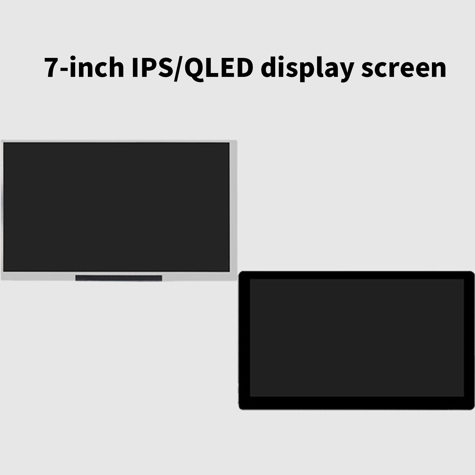 7-inch Capacitive Touch Screen Display for Raspberry Pi 5B/4B/3B+ - IPS/QLED HD HDMI-Compatible Thin Monitor | Perfect for DIY Electronics Projects, Smart Home Displays & Raspberry Pi Kits