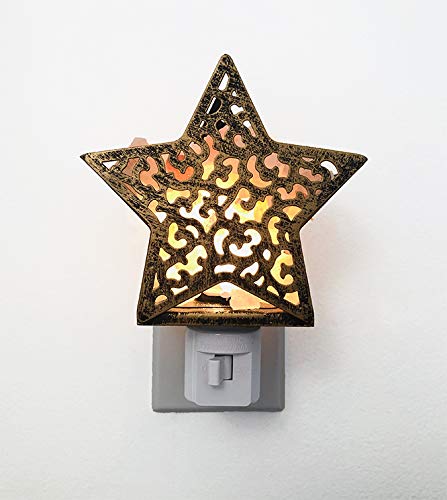 Himalayan Salt Shadow Lantern Night Light - Natural Crystal Rock Lamp for Bedroom, Yoga, Meditation & Relaxation | Country Star Design | Perfect for Home Decor, Spa & Gift Giving
