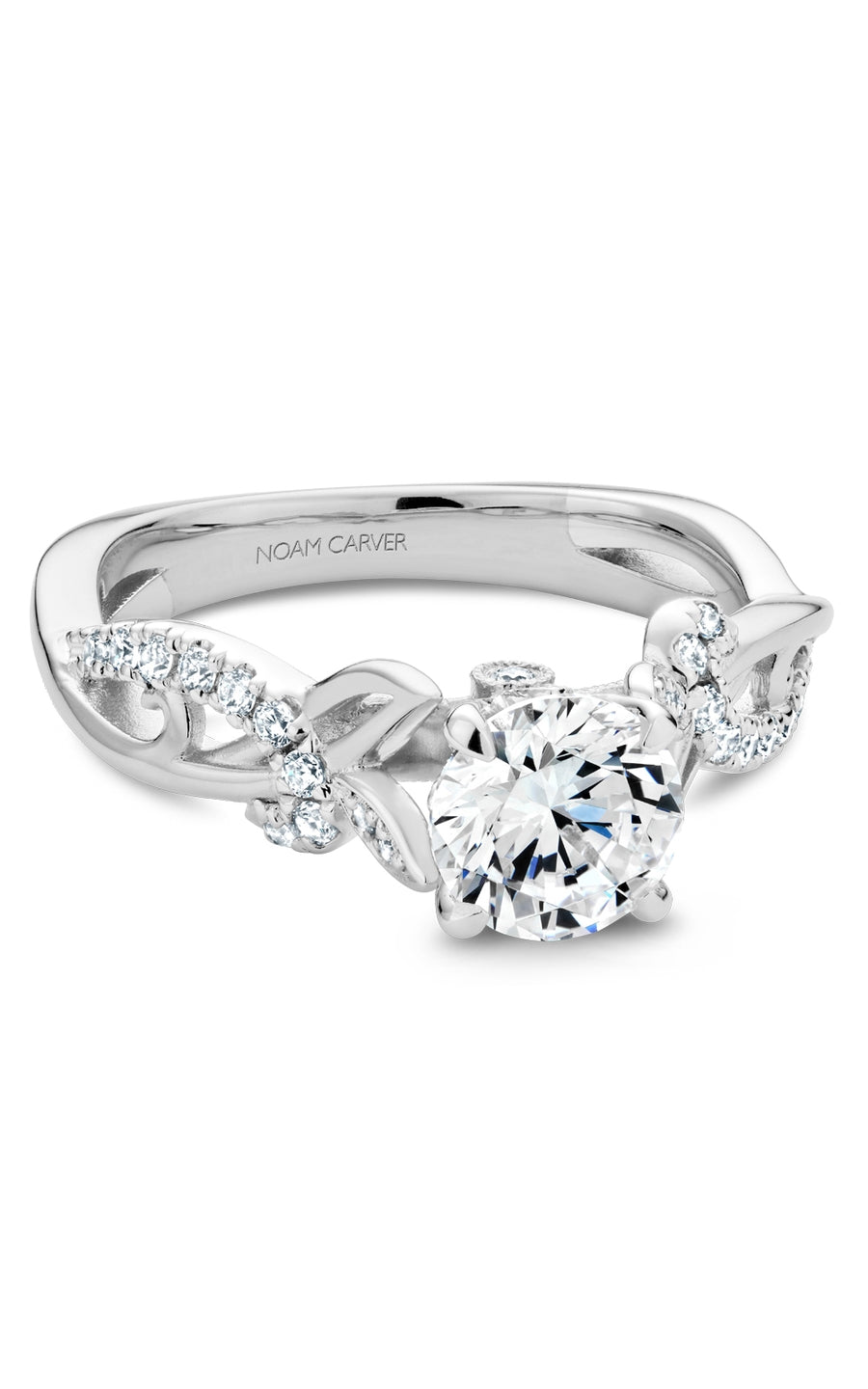 Noam Carver B334 01A Bridal Engagement Ring - Elegant Diamond Wedding Band for Women, Perfect for Proposals, Anniversaries & Special Occasions