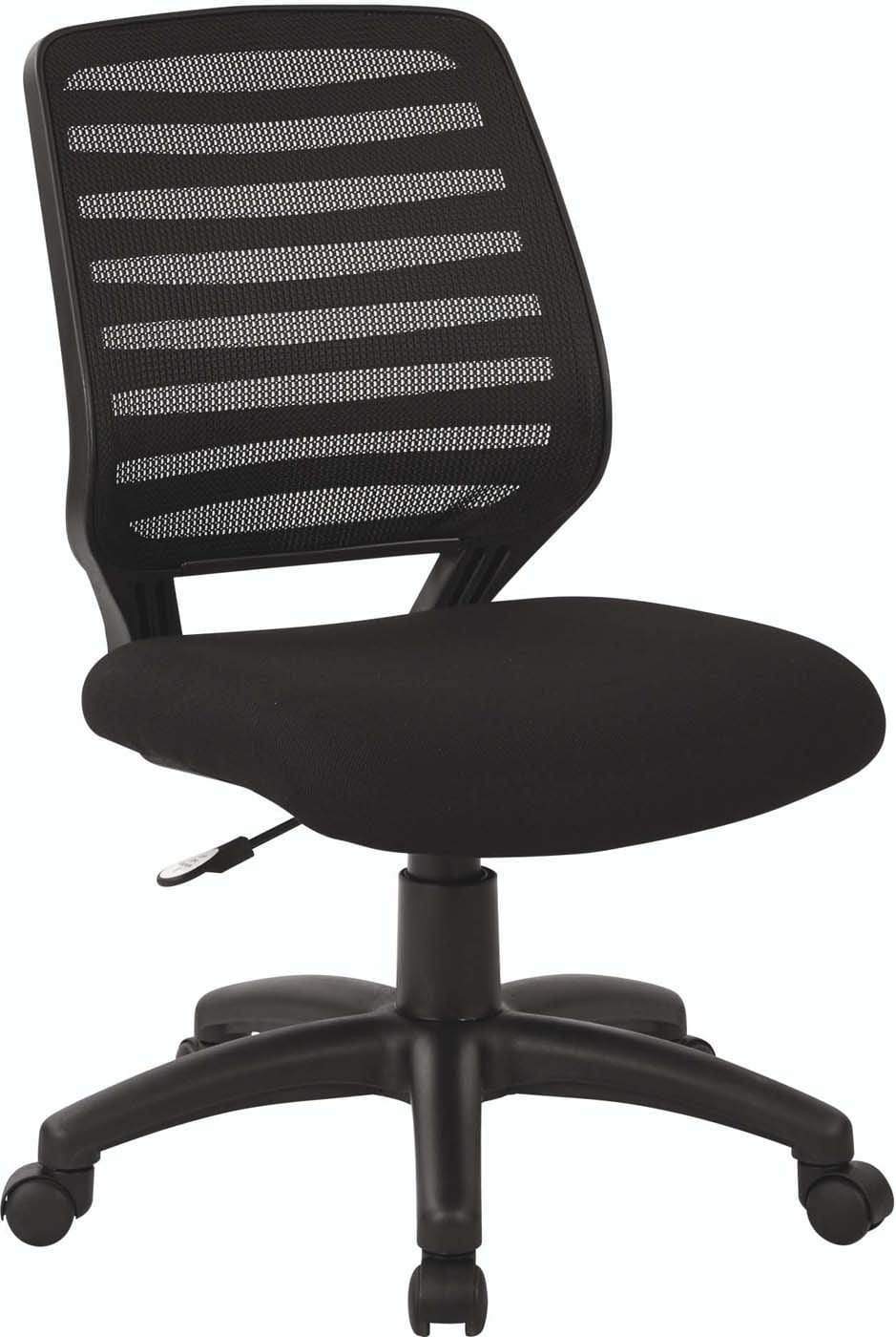 Work Smart™ Ergonomic Screen Back Task Chair with Black Fabric Seat [EM22800 F3] - Perfect for Office, Home Workspace & Gaming Setup